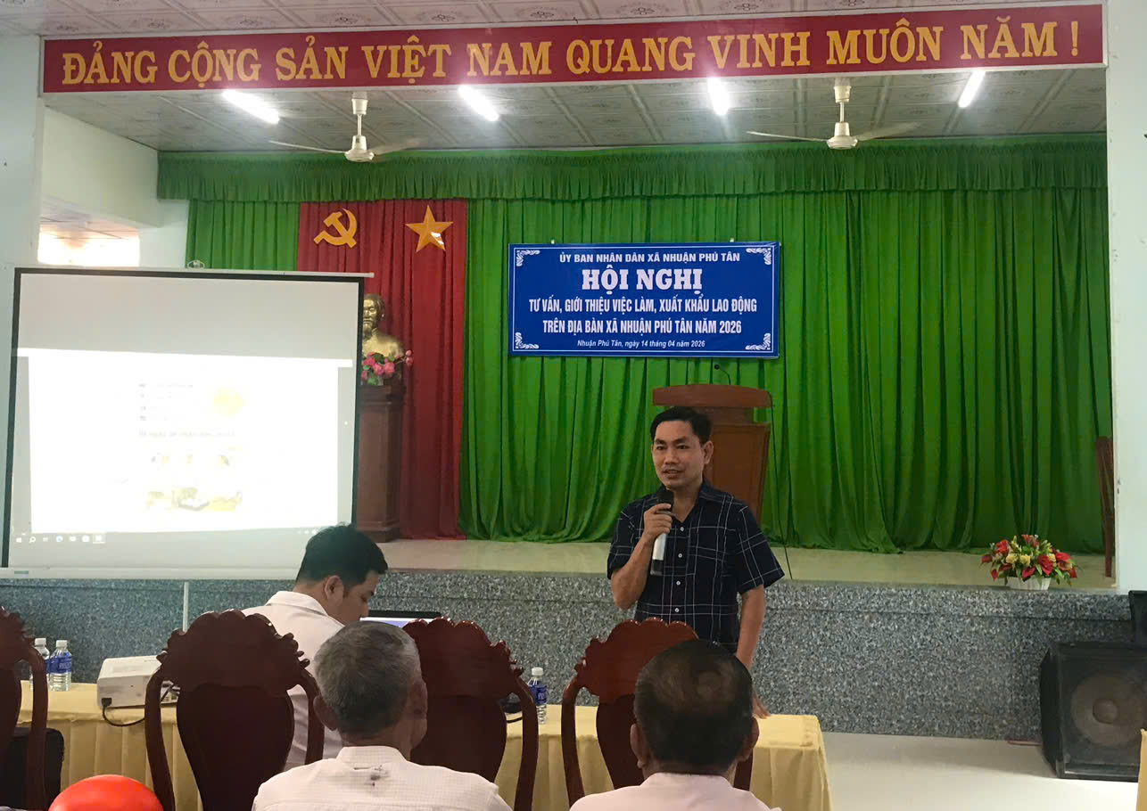 Nhuận Phú Tân tổ chức buổi Tư vấn giới thiệu việc làm và xuất khẩu lao động năm 2026