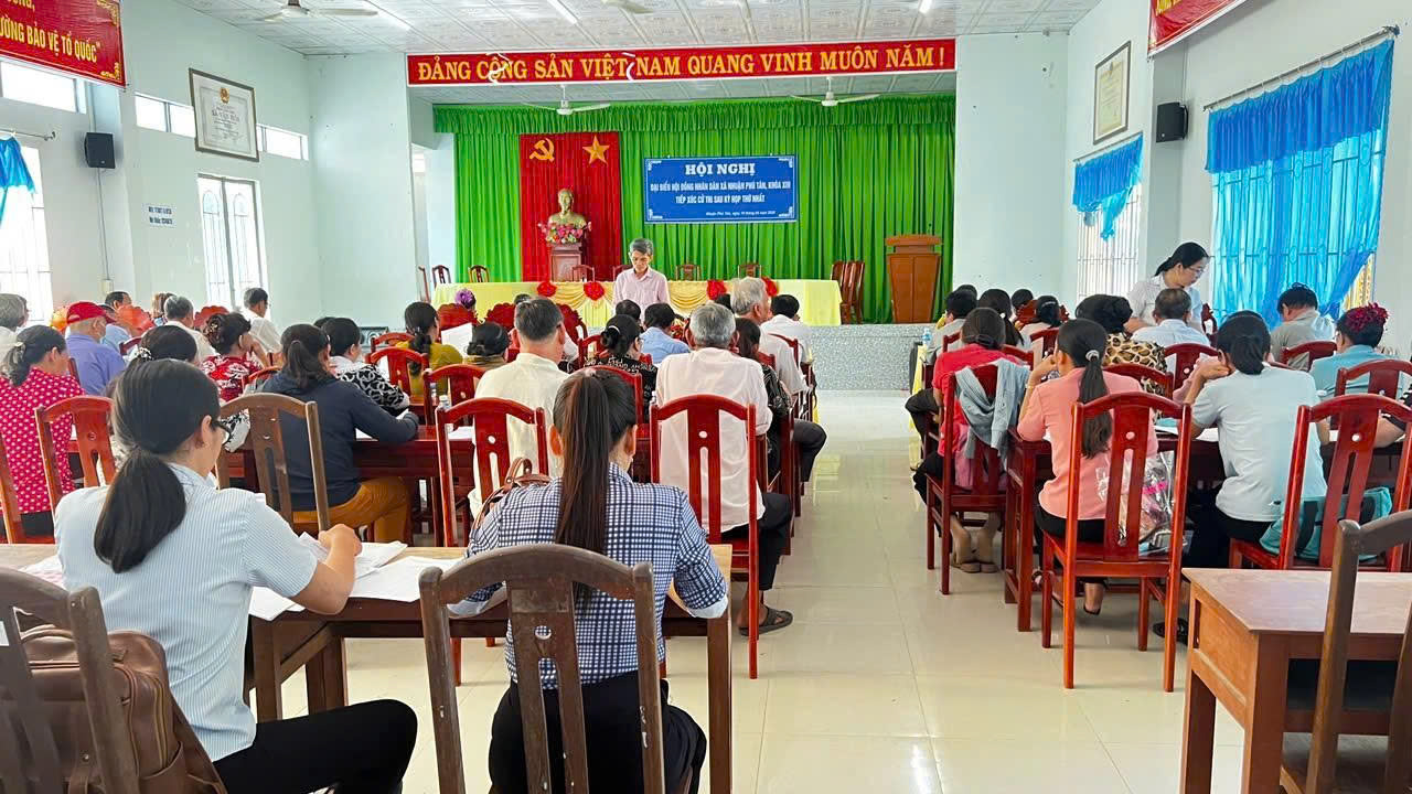 Phòng giao dịch Ngân hàng Chính sách xã hội Mỏ Cày Bắc tổ chức tập huấn nghiệp vụ ủy thác cho Ban quản lý tổ tiết kiệm và vay vốn trên địa bàn xã Nhuận Phú Tân năm 2026