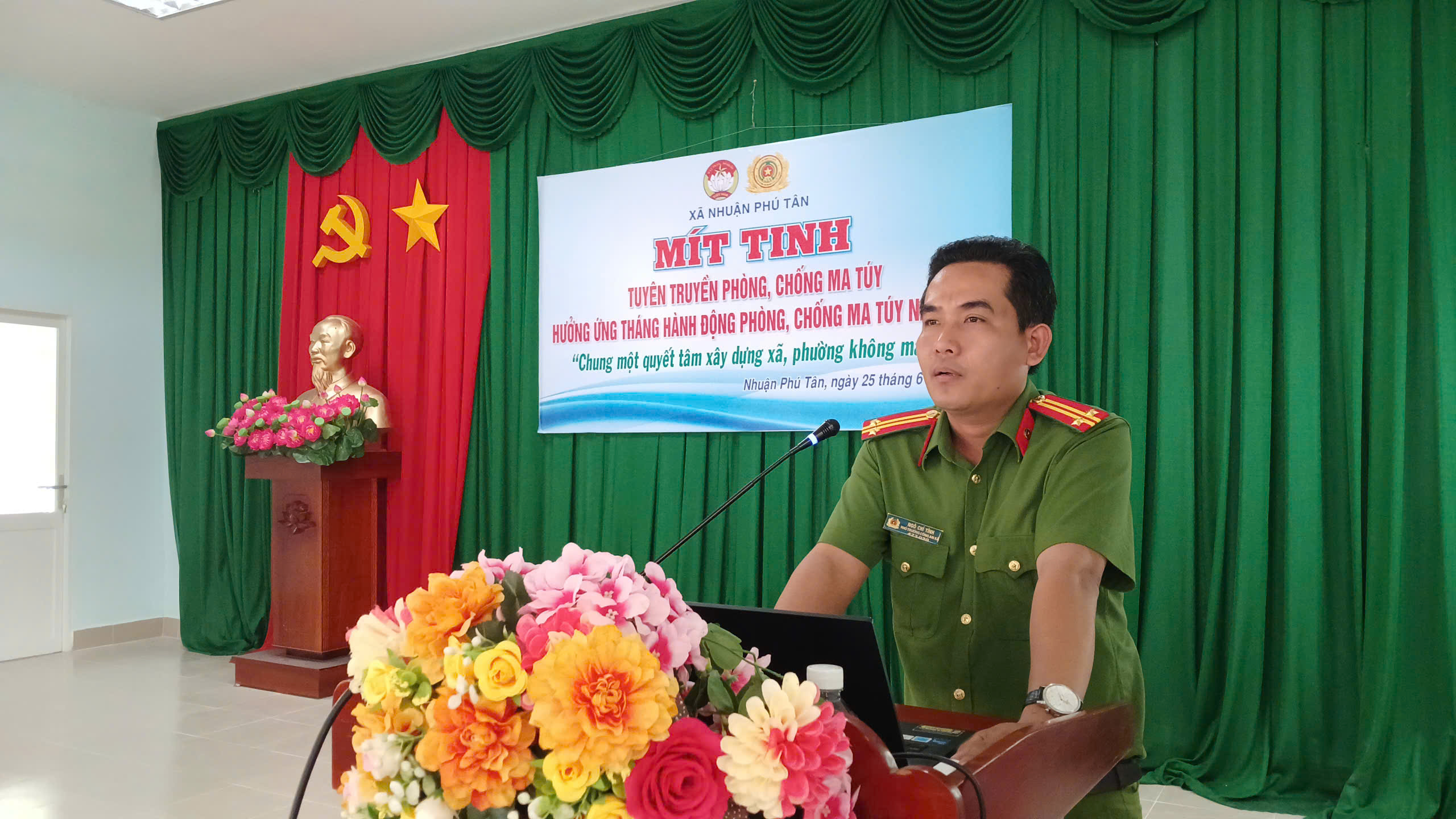 NHUẬN PHÚ TÂN TỔ CHỨC MÍT TINH TUYÊN TRUYỀN PHÒNG, CHỐNG MA TÚY HƯỞNG ỨNG THÁNG HÀNH ĐỘNG PHÒNG CHỐNG MA TÚY NĂM 2026